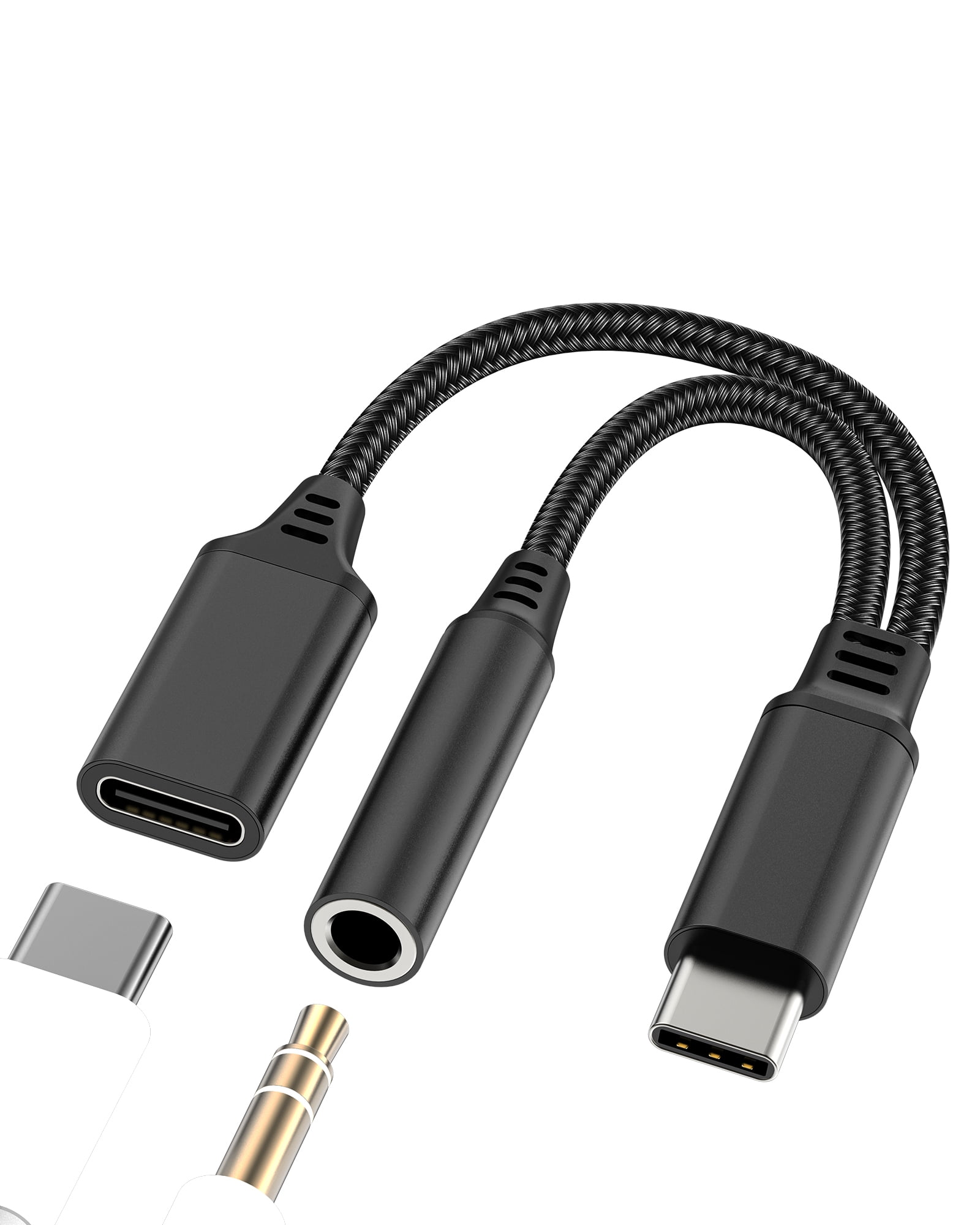 Usb C To 3.5mm Audio Adapter 2-in-1 Splitter With Pd Charger Cable - View #10