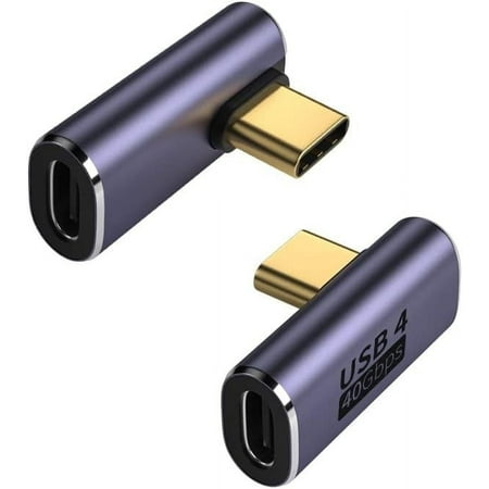 USB C Angle Adapter 40Gbps [2 Pack] 90 Degree USB C Type C Angled USB-C Male to Female Adapter, 8k at 60hz USB 3.1 Right Angle Extension for Laptop, Tablet, VR, Camera, Smartphone (Up/Down) Compact price history and forecast - Totowood