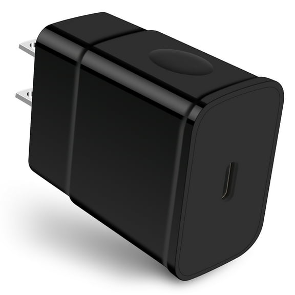 USB C Block,1Pack ABCPOW USB C Charger Block 25W PD Android Type C Charger Block USB C Wall Charger Block Phone Charger Block Charger Adapter USB C Brick Type C Charger Box Fast Charging Block,Black