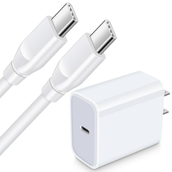 USB C Block,ABCPOW 20W PD Type C Wall Charger Block USB Charger Adapter Plug USB C Brick Power Delivery Android Fast Charger Block Phone Charger with Usbc Charging Cable 6ft