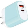 thumbnail image 1 of USB C Block,FiveBox USB C Wall Charger Block 20W PD Type C Charger Block QC3.0 Dual USB C Wall Charger Adapter USB C Brick Fast Charging Block Type C Charger Box,Blue, 1 of 7