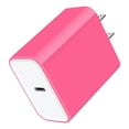 thumbnail image 1 of USB C Block,USB C Wall Charger Block,AILKIN PD 20W Type C Block Charger Fast Charging Charger Plug Power Adapter USB C Brick Cube For Android Fast Charger Block,Rose, 1 of 5