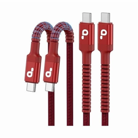 USB C to C Cable 10FT, 2Pack USB C Charger Cable, Long Type C Fast Charging Cable Nylon Braided USBC Charger Cord Compatible with iPhone 17/16/15/Pro/Plus/Pro Max/Samsung Galaxy S23/LG and More-Red price history and forecast - Quyaojz