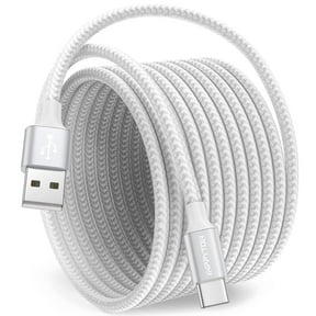 USB C Cable 10ft, Long USB A to USB C Cable Fast Charging, USB to USB C Charger Cord Braided Compatible with 17/17 Pro/17 Pro Max/Air/16/16 Plus/16 Pro/16 Pro Max, iPhone 15 SeriesMacBook Air, White
