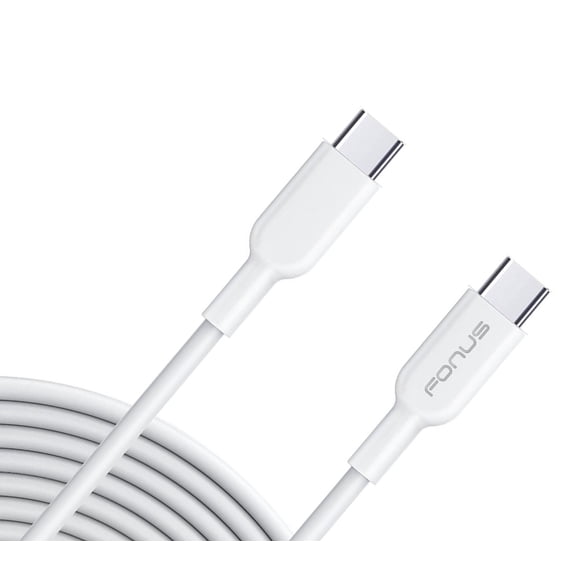 USB-C Cable 10ft Long for Motorola Moto G 5G (2022)/G 5G (2023)/5G (2024)/5G (2025) - Fast Charger Cord Power Wire Type-C to Type-C Data Sync White