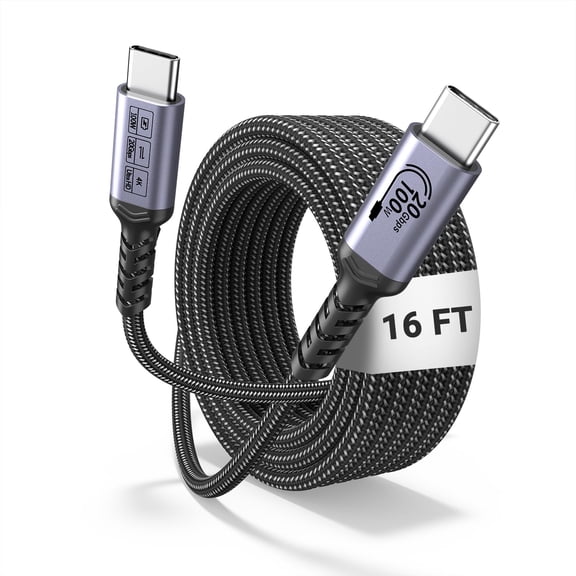 Quyaojz USB C Cable 6ft, 100W Long USB C 3.1 Gen 2 Cable, 20Gbps High Speed Data Transfer, 4K Video Monitor Compatible with iPhone 16/15, MacBook Air/Pro, Samsung Galaxy