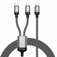 thumbnail image 1 of USB C Cable 2 in 1 Type C Fast Charging and Data Transfer Cord PD100W For Phone Pad Tablets Type C Cable, 1 of 10