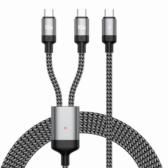 USB C Cable 2 in 1 Type C Fast Charging and Data Transfer Cord PD100W For Phone Pad Tablets Type C Cable