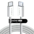 USB C to USB C Cable [240W,6.6FT] Type C Fast Charging Cord, iPad