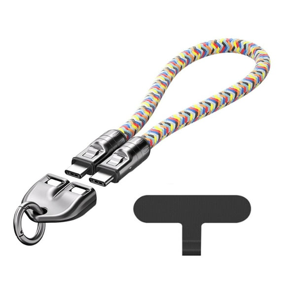 USB C Cable, 240W Fast Charging Bracelet with Wearable Design, High Speed Data Transfer Charging Cord, Reinforced Durable Material, Portable Charging Solution for Laptops Phones Tablets Devices