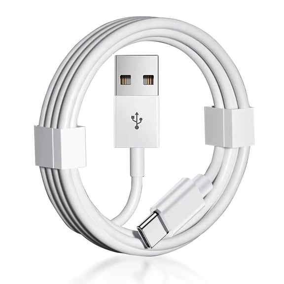 USB-C Cable 3FT Charging & Data Sync, Universal Compatibility White