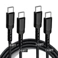 thumbnail image 1 of USB C Cable 6.6FT, 2 Pack USB‑C to USB‑C Cable Fast Charging, Durable Braided USB Cable for Mobile Phones and Tablets (Black), 1 of 6