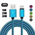 thumbnail image 1 of USB C Cable 6.6ft, 3A Fast Charging, Nylon Braided USB A to Type C Charger Cable for Samsung Galaxy S9 S8 Note 9 Note 8 Galaxy Note 20 10 S21 S20 S10 Plus(Blue), 1 of 10