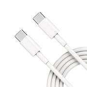 USB-C Cable 6ft Long for OnePlus 11 5G/12 5G/12R 5G/13/13R - Fast Charger Cord Power Wire Type-C to Type-C Data Sync White