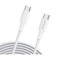 thumbnail image 1 of USB-C Cable 6ft Long for Samsung Galaxy S25/Edge/Plus/Ultra - Fast Charger Cord Power Wire Type-C to Type-C Data Sync White, 1 of 6