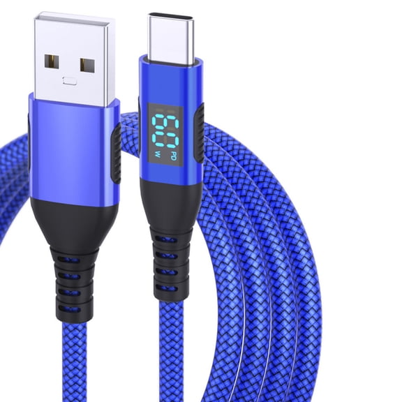 USB C Cable Fast Charging USB C Cord Speed Charing Cable LED Display USB Cable Multifunctional for Smartphones