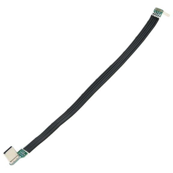 USB C Cable Male to Male Elbow Flat Cable Fast Speed Charging and Data Transfer for Phones, Tablets and More Electronics
