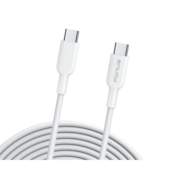 USB-C Cable for Samsung Galaxy Z Flip5/Flip4/Flip 3 5G - 10ft Long Fast Charger Cord Power Wire Type-C to Type-C Data Sync White for Galaxy Z Flip5/Flip4/Flip 3 5G