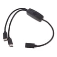 thumbnail image 1 of USB C Cable with ON/Off Button USB Type C Male to Female Power Cable, 1 of 7