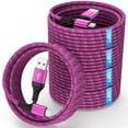thumbnail image 1 of USB C Cables, Type C USB Cables 10FT Hootek 5 Pack Type C Charging Cable USB-C Cable Cord Type C to USB A Cable Android Type C Charging Cords Phone Cables for Samsung, Pink, 1 of 8