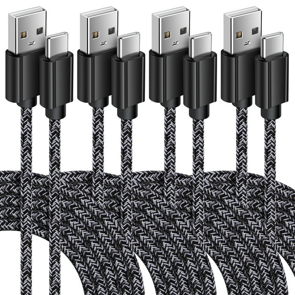 USB C Cables,Type C USB Cables 6ft-4PACK,ABCPOW USB Type C to USB a Cable Android Type C Charger Charging Cords USB-C Phone Cables