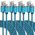 thumbnail image 1 of USB C Cables,Type C USB Cables 6ft-4PACK,ABCPOW USB Type C to USB a Cable Android Type C Charger Charging Cords USB-C Phone Cables, 1 of 6