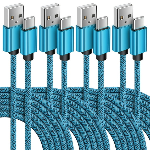 USB C Cables,Type C USB Cables 6ft-4PACK,ABCPOW USB Type C to USB a Cable Android Type C Charger Charging Cords USB-C Phone Cables