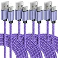 thumbnail image 1 of USB C Cables,Type C USB Cables 6ft-4PACK,ABCPOW USB Type C to USB a Cable Android Type C Charger Charging Cords USB-C Phone Cables, 1 of 6