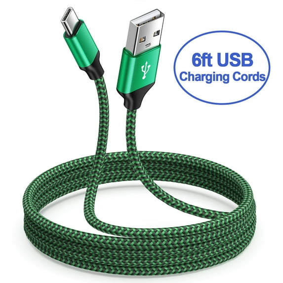 USB C Cables,Type C USB Cables,AILKIN USB Type C to USB a Cable Android Type C Charger Charging Cords USB-C Phone Cables,Green