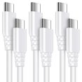thumbnail image 1 of USB C Cables,USB C to USB C Cable 10ft 3 Pack FiveBox Android PD Fast USB C Charging Cord Type C Chargers Cables for Samsung(White), 1 of 7