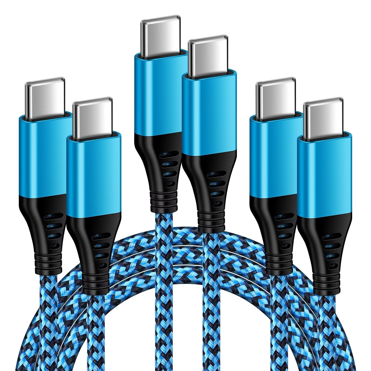 USB C Cables,USB C to USB C Cable 6ft 3 Pack FiveBox PD Android Fast ...