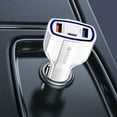 thumbnail image 1 of USB C Car Charger, 18W Phone Car Charger Adapter,USB Charger QC3.0 Car Phone Charger Double Export Outlet Fast Charging For All Kinds Of Phone, 1 of 6