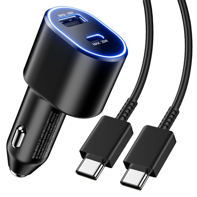 USB C Car Charger for iPhone 15 Pro Max 14 13 Samsung S24 Ultra S23 FE