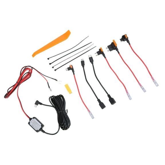 USB C Car Vehicle Hardwire Set 12V to 24V to 5V Power Adapter for Dashboards Cameras Navigation Cameras 12V24V To 5V