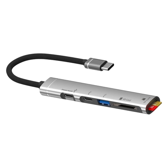 USB C Card Reader Hubs With USB A Port OTGs Function Fast Speed Charging For Phone Computer