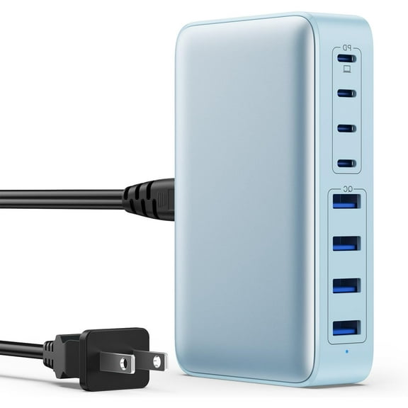 USB C Charger 200W USB C Charger Block,Upgraded -Port Fast Charging Station Hub,PD 65W Laptop Charging Adapter Compatible with MacBook Pro/Air,DELL,Steam Deck,iPhone 16/15/14,Galaxy S23/22