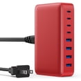 thumbnail image 1 of USB C Charger 200W USB C Charger Block,Upgraded -Port Fast Charging Station Hub,PD 65W Laptop Charging Adapter Compatible with MacBook Pro/Air,DELL,Steam Deck,iPhone 16/15/14,Galaxy S23/22, 1 of 7