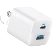 Anker USB C Charger 33W, 323 Charger, 2 Port Compact Charger with Foldable Plug for iPhone 14/14 Plus/14 Pro/14 Pro Max/13/12, Pixel, Galaxy, iPad/iPad Mini and More (Cable Not Included) - White