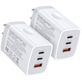 thumbnail image 1 of USB C Charger,AILKIN 2PACK 65W PD USB C Charger Block Power Adapter Type C Charger USB C Block Plug for Phone 15 Charger Block Usb C,White, 1 of 6