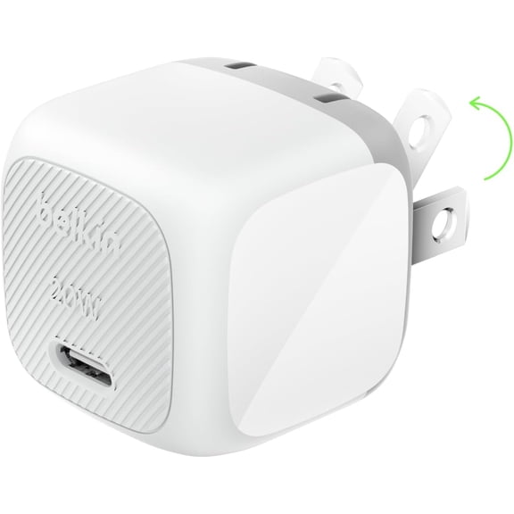 USB C Charger Block 20W, Fast Charging Block, Type Wall Charger, Compatible w/ iPhone 17, Air, Pro, AirPods, Watch, Galaxy S25, Google Pixel 10, iPad,etc - White