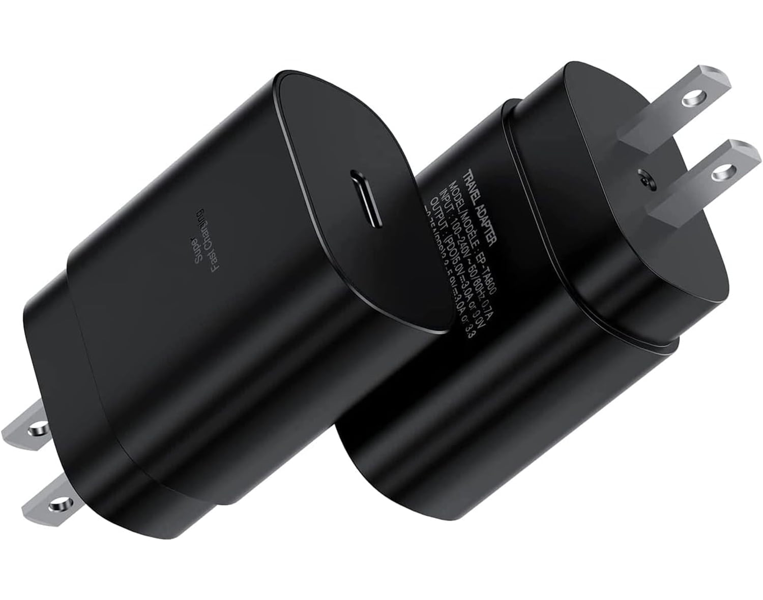 USB C Android Charger Block 25W PD Super Fast Charger Type C Plug Wall Adapter Quick Charging Compatible for Samsung Galaxy S24/S23/S22/S21/S20/ Z Fold 3/4/5/Tablet/Watch,2Pack