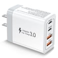 thumbnail image 1 of YIIYRY USB C Charger Block,40W 4-Port Fast Charging Block,USB C Wall Charger for Cell Phone,Headphone,Phone Accessories,Wall USB-C Adapter, 1 of 10