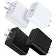 thumbnail image 1 of USB C Charger Block,4PACK USB C Block,HAOANO 20W PD Type C Charger Block USB Wall Charger Adapter Plug USB C Charger Brick Power Delivery Fast Charge Charging Block Type C, 1 of 5