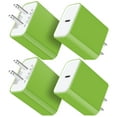 thumbnail image 1 of USB C Charger Block,4PACK USB C Block,HAOANO 20W PD Type C Charger Block USB Wall Charger Adapter Plug USB C Charger Brick Power Delivery Fast Charge Charging Block Type C, 1 of 5