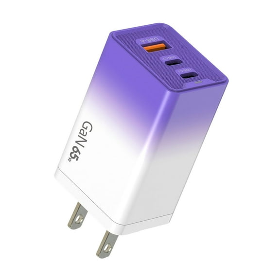 USB C Charger Block, 65W GaN 3-Port Super Fast Charging Station Hub,USB C Multi Wall Cube Plug,65W Type C Power Adapter Brick Box for MacBook Pro/Air,iPad,Apple iPhone 17 16 15 Pro Max,Samsung Galaxy