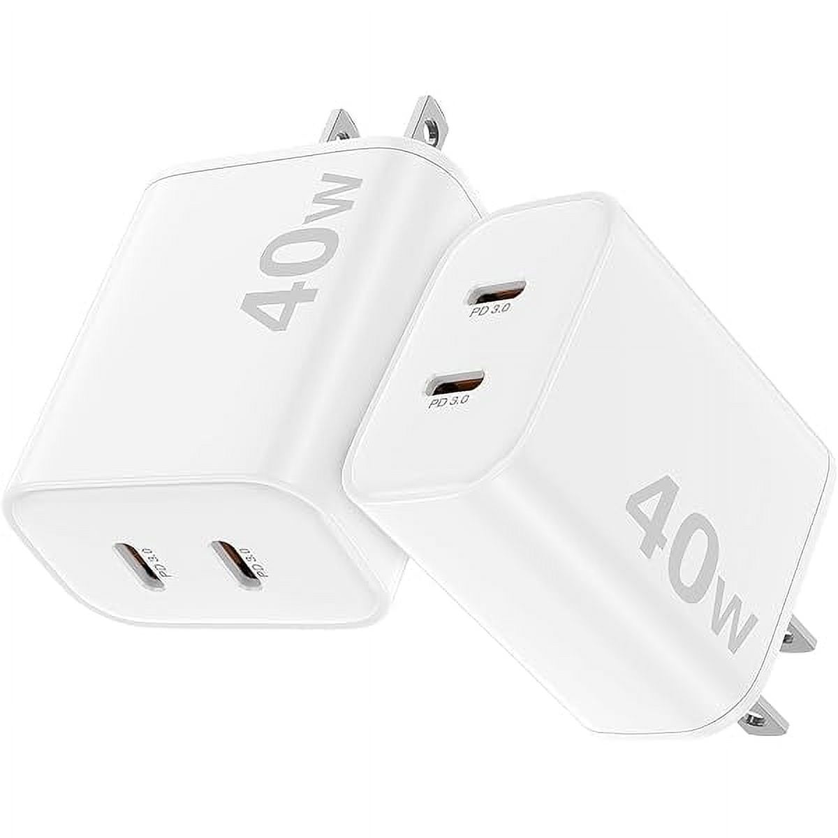 USB C Charger Block,Cabepow [2Pack] 36W Dual Port Type C Charging ...
