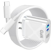 Qzgyoool Universal USB C Charger Set with Multi Adapter for iPad & Phone, 5V 60Hz, Cable Included