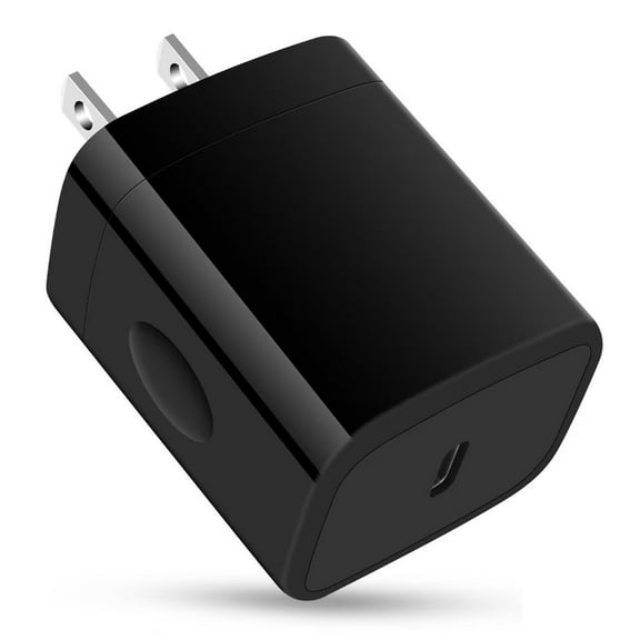 USB C Charger Block,Type C Charger Block 1Pack FiveBox 20W PD Fast Type C Charging Block USB C Wall Charger Adapter Plug(Black)