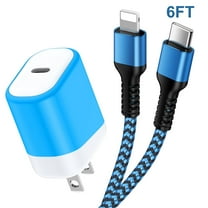 Compatible for iPhone Charger, USB C Charger Block with 6FT Type C Charging Cable, USB C Wall Charger Adapter Plug Type C Brick Box Charger Station Compatible for iPhone, Blue