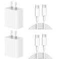 thumbnail image 1 of USB C Charger Fast Charging for iPhone 18 17 16 15 - 2 Pack 20W PD USB C Wall Charger with 6FT Cable Compatible with iPhone 18/18 Pro/18 Pro Max/Air, 17/17 Pro/17 Pro Max/Air, 16/15 Pro Max Plus, iPa, 1 of 5